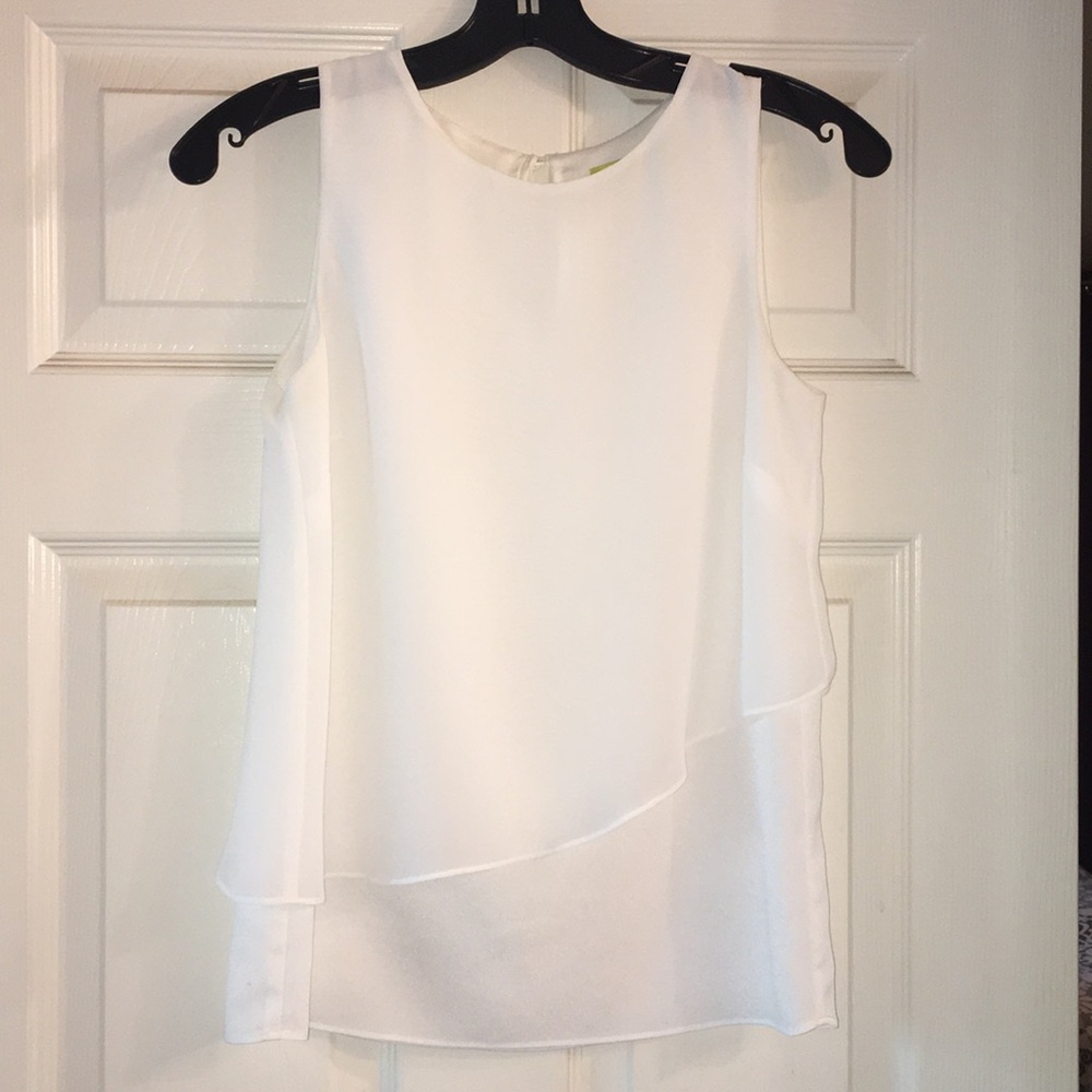 Gianni Bini white sleeveless blouse - XS
